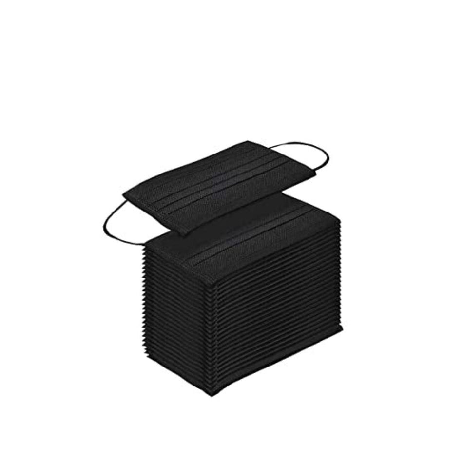 Protective Earloop Face Mask - Non-Medical | Black | Box of 50 - Beauty Pro Supplies Canada