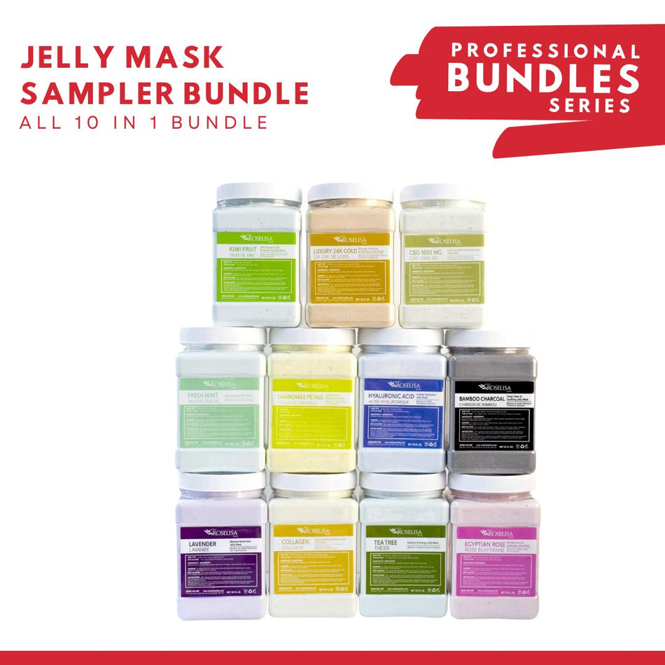 Roselisa Jelly Mask Sampler Bundle - All 10 Samples in 1 Bundle - Beauty Pro Supplies Canada