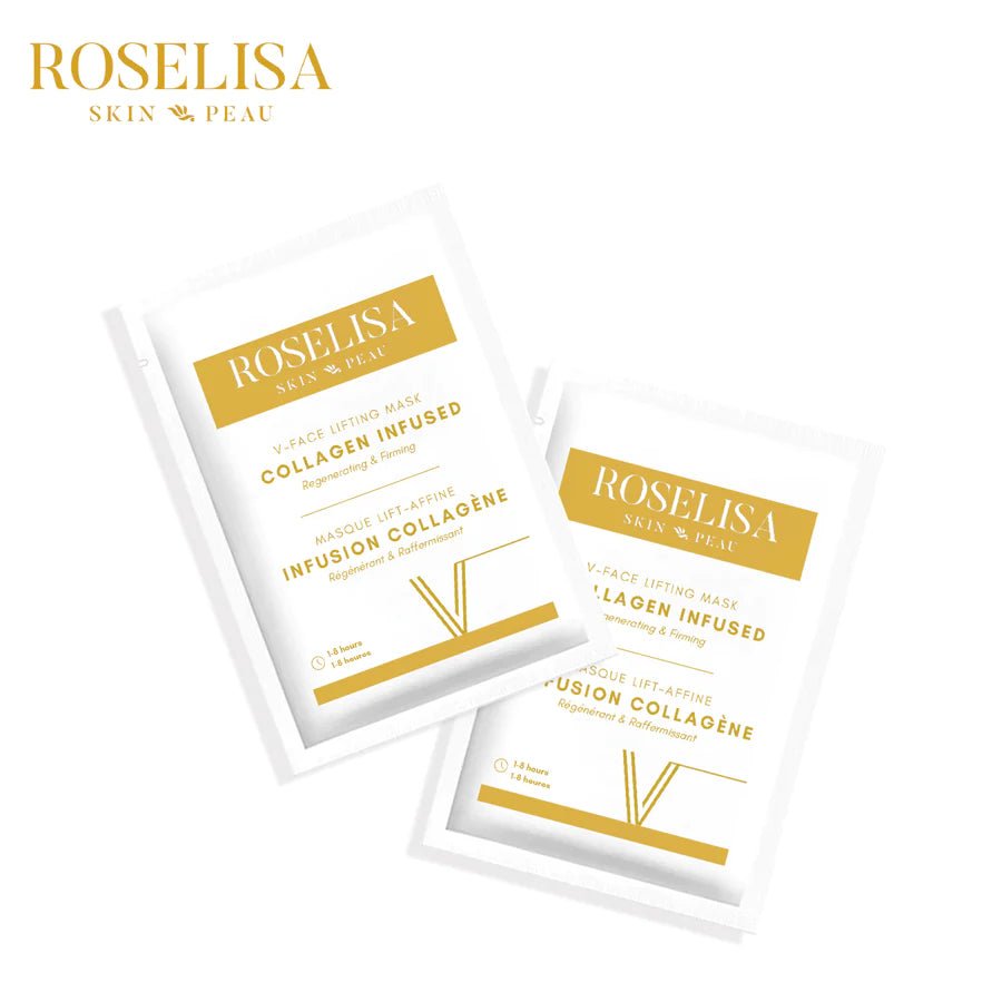Roselisa V-Face Lifting Collagen Infused Mask - Regenerating + Firming - Beauty Pro Supplies Canada
