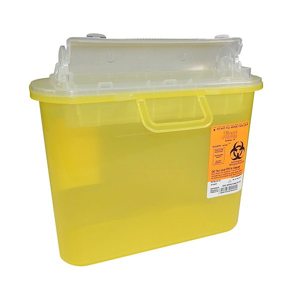 Sharps Rx Pro Sharps Container, Yellow 5.4 qt (5.1 Liter) — Beauty Pro Supplies Canada