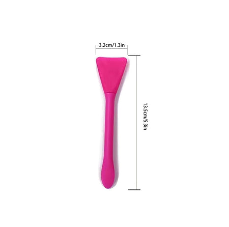 Silicone Facial Mask Brush, 5” Dual Ended (Pink)