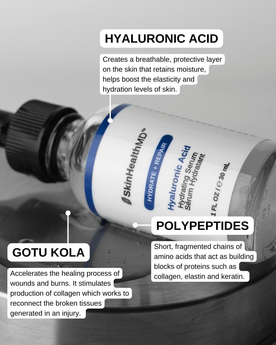 SkinHealthMD Hyaluronic Acid Hydrating Serum | Hydrate + Repair Series (1 oz/30ml)