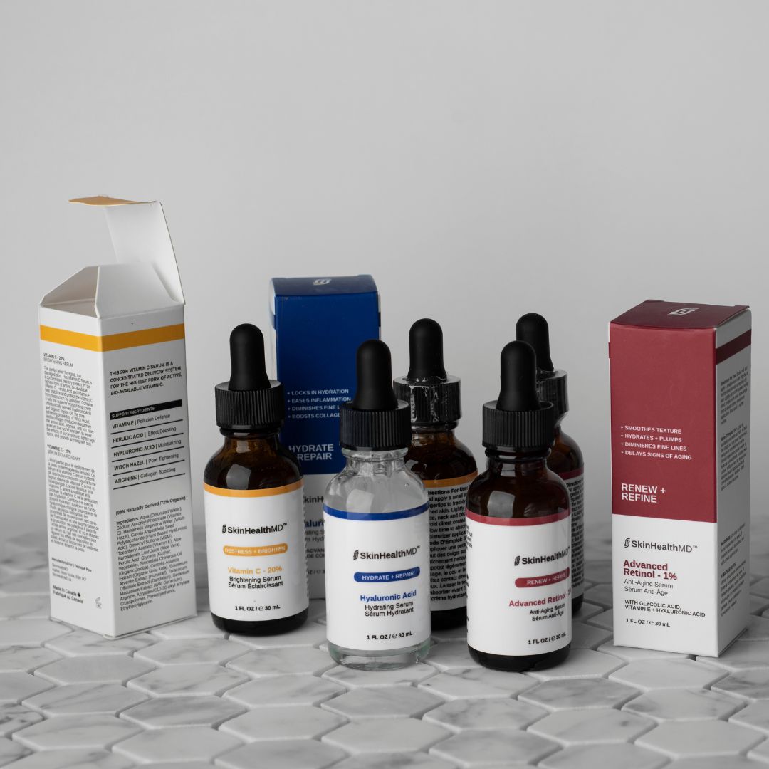 SkinHealthMD Retailer Launch Bundle, 6 Top SKU's, Tester + Promo Material - Value of $1,065 - Beauty Pro Supplies Canada