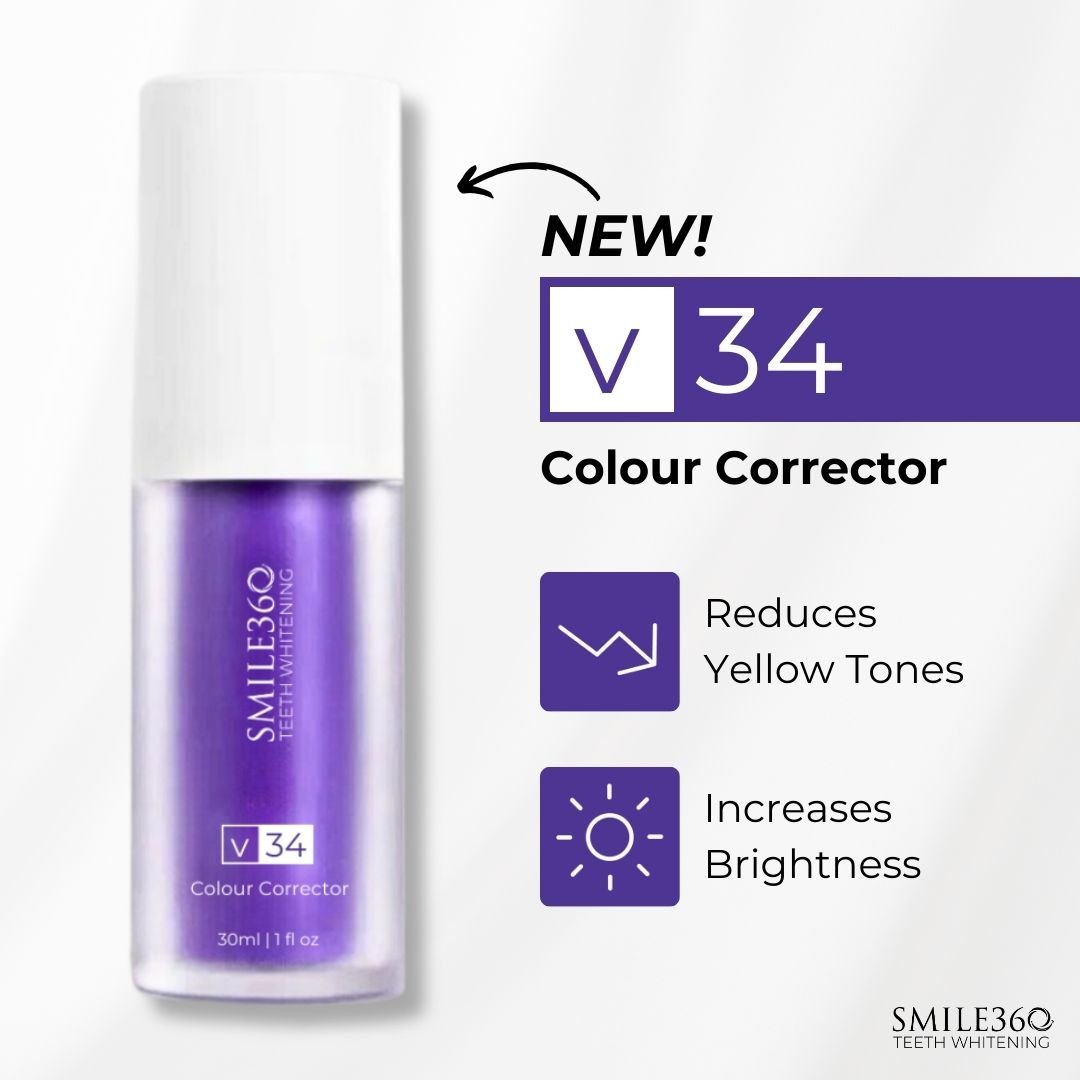 Smile360 v34 Colour Corrector Teeth Whitening Serum - Beauty Pro Supplies Canada