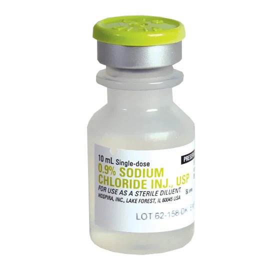 Sodium Chloride 0.9% for Injection, 10 mL Vial with No Preservative