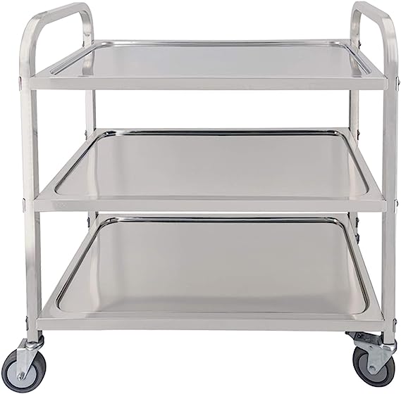Spa Equipment Cart, 3 Tier Stainless Steel - Beauty Pro Supplies Canada