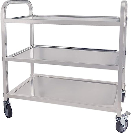 Spa Equipment Cart, 3 Tier Stainless Steel