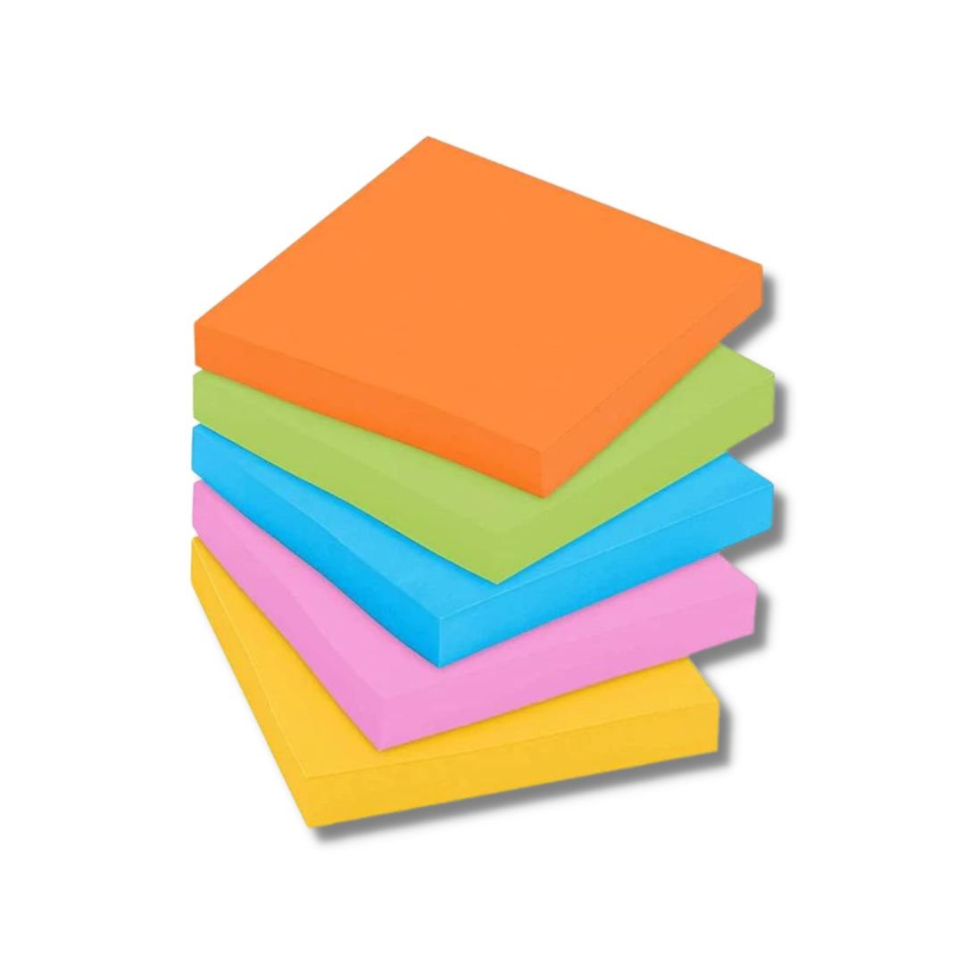 Super Sticky Note Pad - Assorted Colours | Each