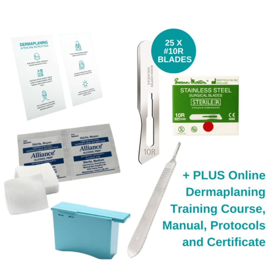 THE ESSENTIALS STUDENT BUNDLE - Dermaplaning Starter Kit Including Online Training Course - Beauty Pro Supplies Canada
