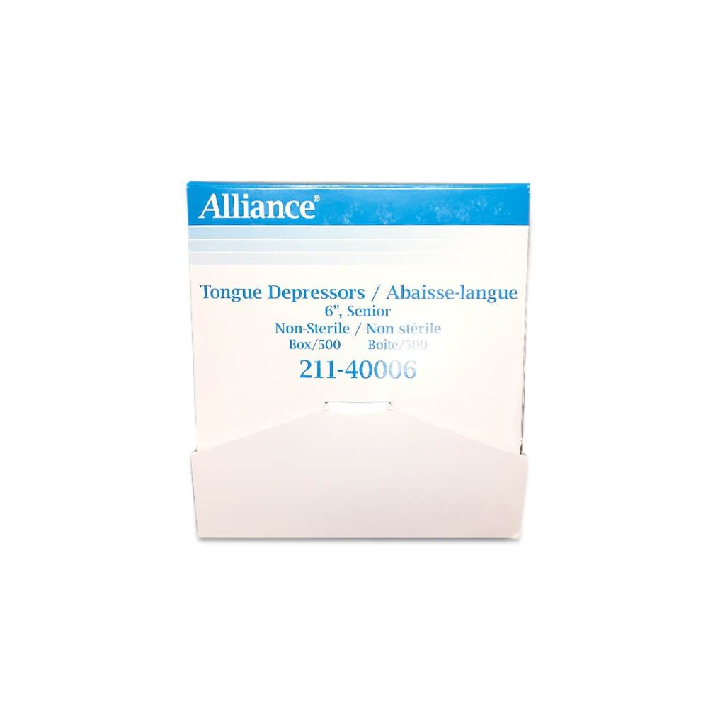 Tongue Depressor, Senior 6” - Non-Sterile | Box of 500 - Beauty Pro Supplies Canada
