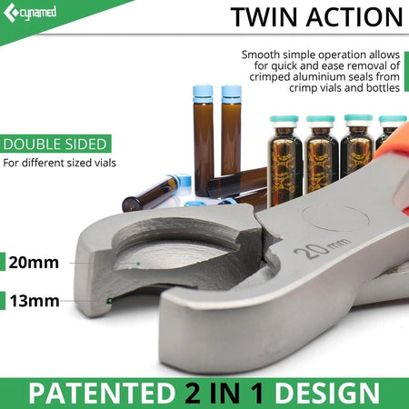 Medical Grade Vial Decapper Tool, Decapper Pliers for Botox + Injectables
