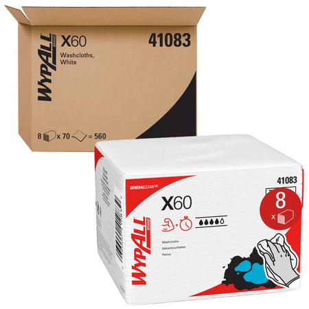 X60 Disposable Washcloth Hygienic Wipes, 41083, White